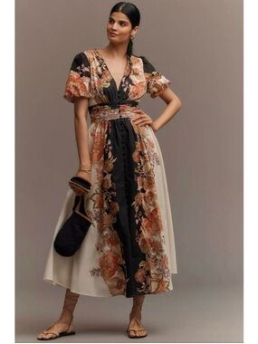 shona joy la lune asymmetrical long-sleeve maxi dress La Lune Asymmetrical Gathered Maxi Dress | Cream | Dresses